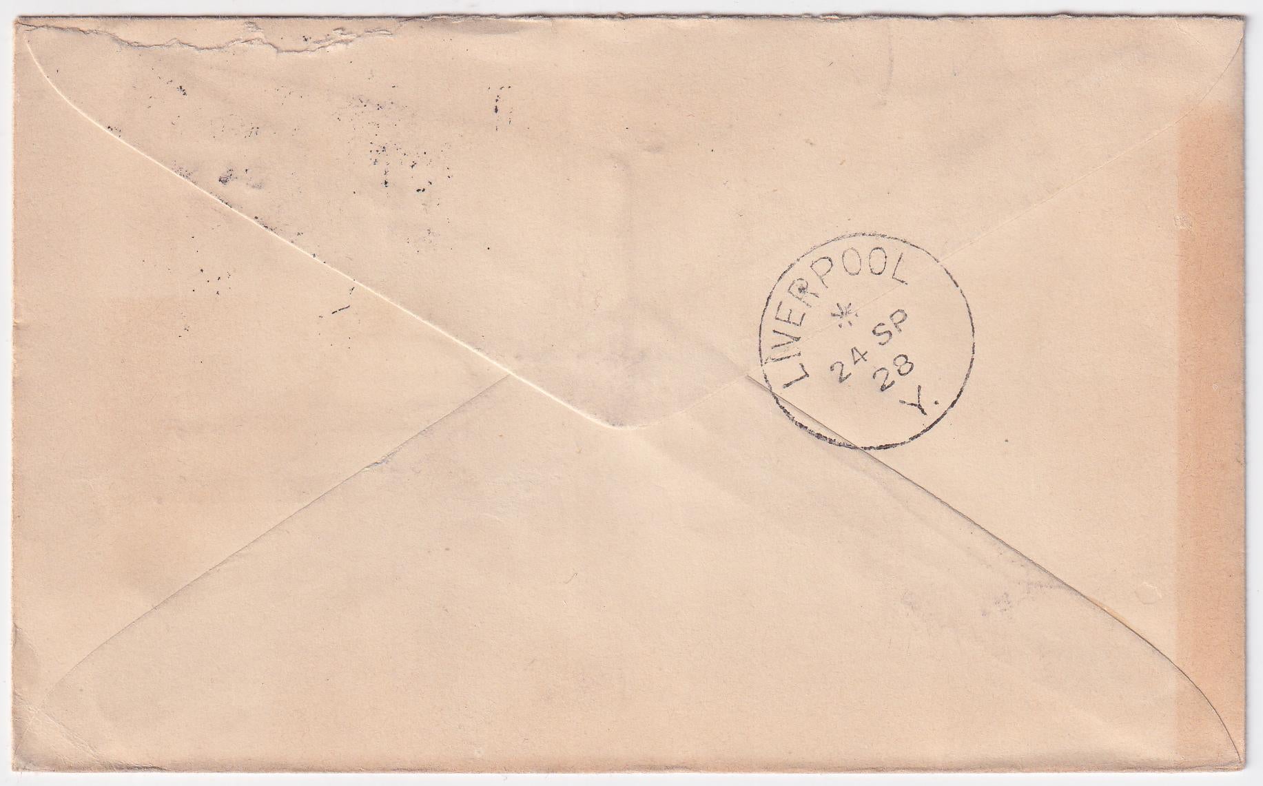 Ireland 1928 Flying Boat Calcutta Flight , Belfast - Liverpool< VF