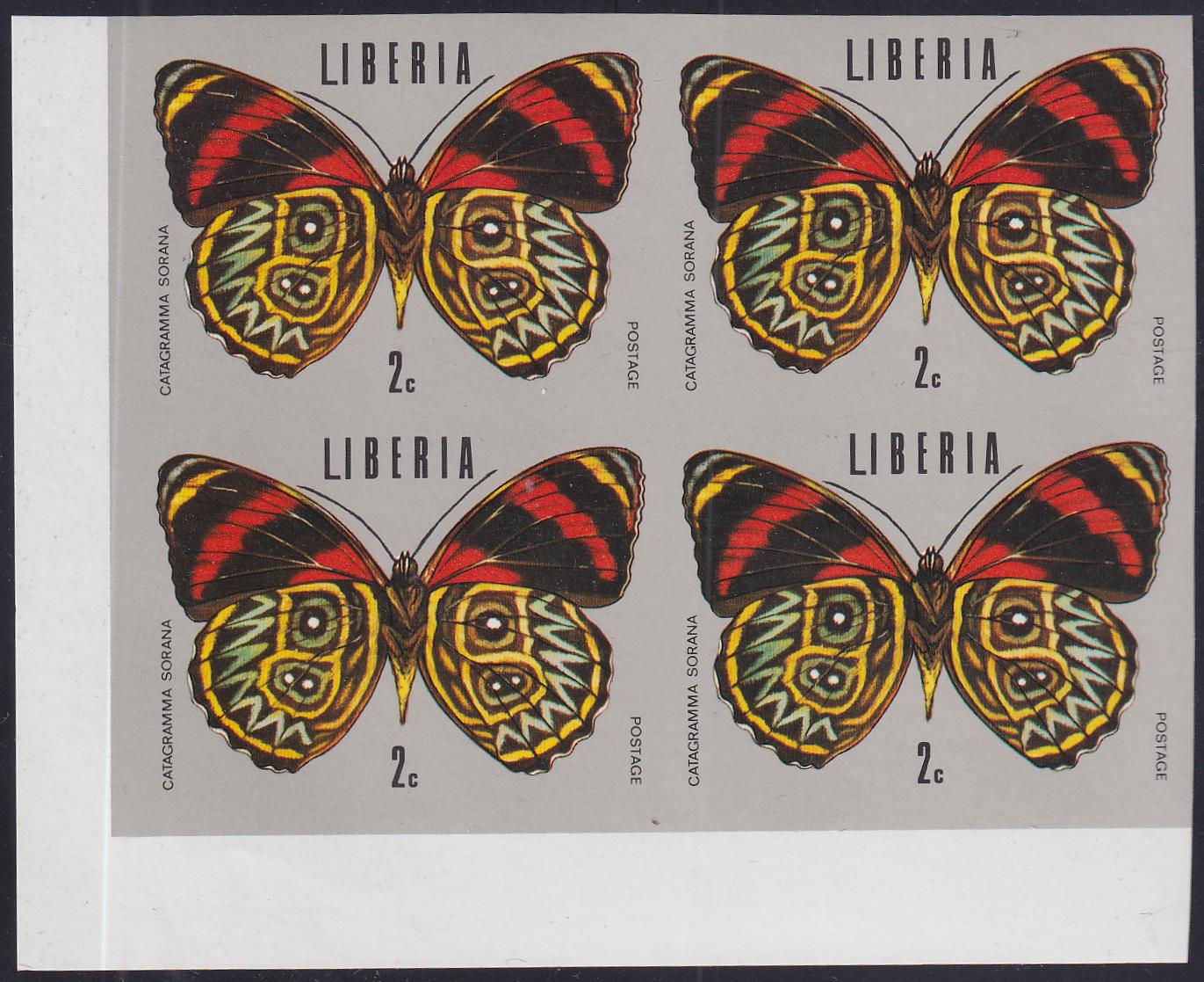 Liberia 1974  #683 -688 Set in Imperfs in blocks of 4