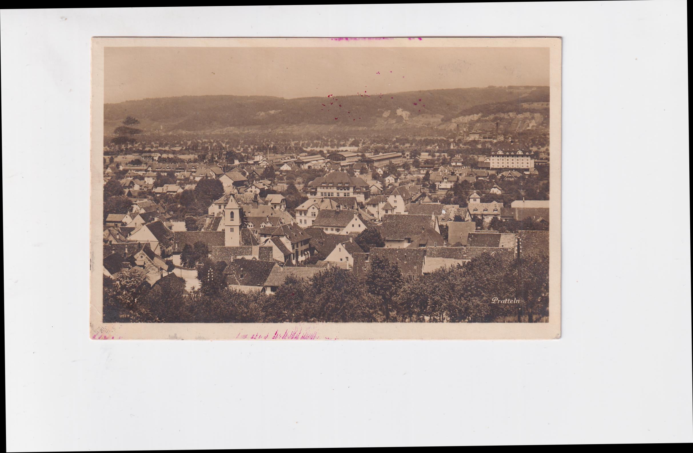 Switzerland 1929 Round the World Return Flight Sent to Philippines, PPC of Pratteln