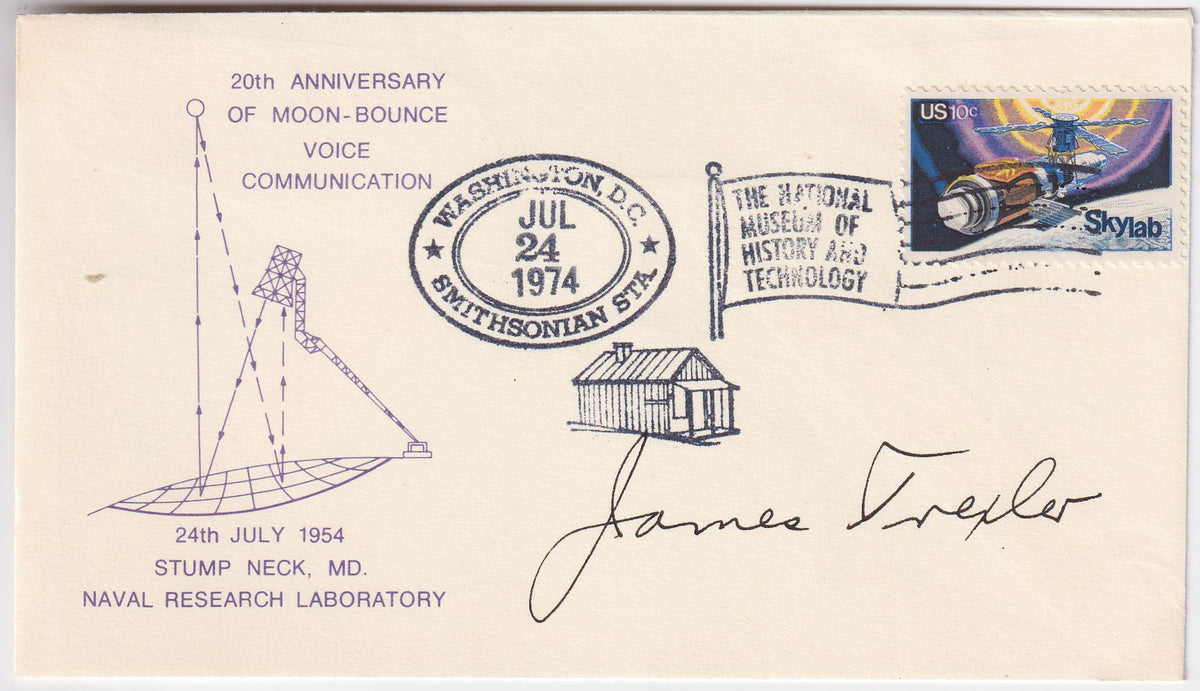 US 1529 Autographed Cover for Moon-Bounce, Signed James Texler