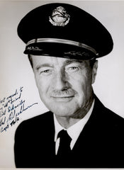US Circa 1960 Photo Signed by Captain  Harold "Blackie" F. Blackburn, Pioneer Aviator