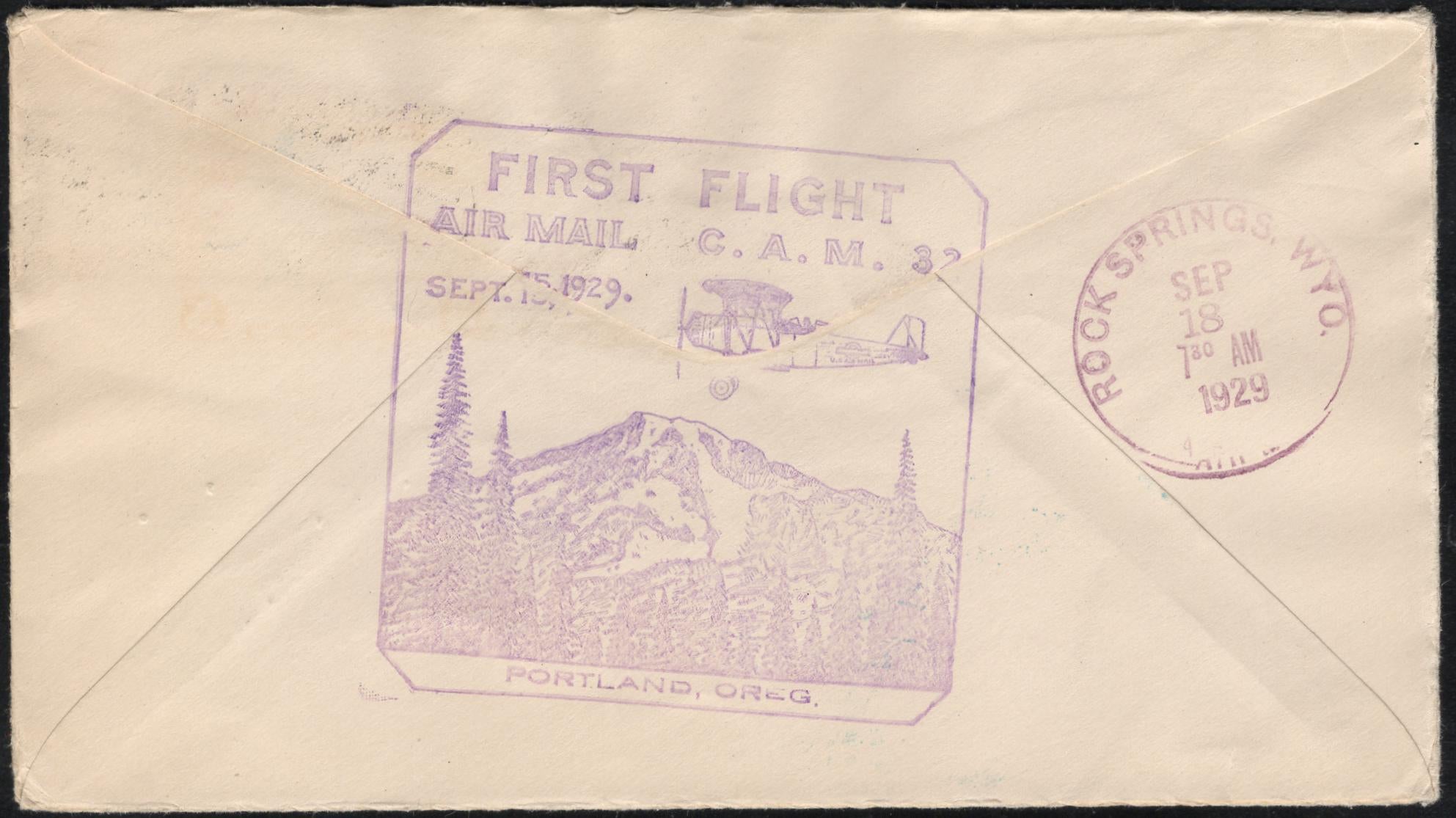 US 1929 1st Flight from Vancouver with C11, Signed by Pilots, J. Taft, G. Buck